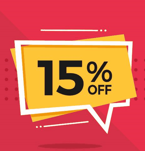 15% off — special discount for 2 or more pairs